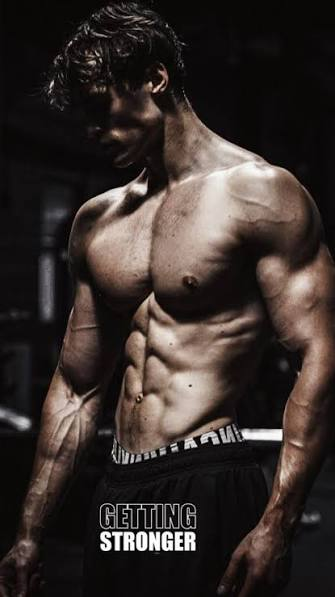 Athlete training in the gym